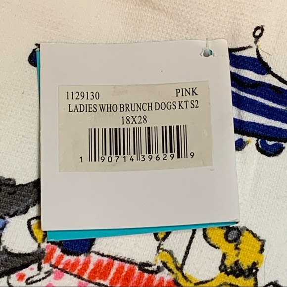 ENVOGUE Kitchen Towels Set of 2 French Illustrated - Dogs at Brunch - Picture 11 of 11